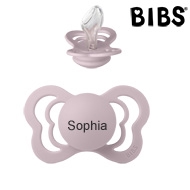 Bibs Couture Sut med navn (Dusky Lilac) Anatomisk Silikone Str.2